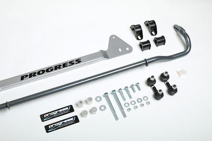 Progress Technology Progress Tech 92-95 Honda Civic Rear Sway Bar (22mm - Adjustable) Incl Bar Brace and Adj End Links