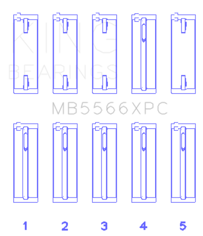 King Engine Bearings Audi/VW ABL/ ADY/ AHH/ AKS Main Bearing Set