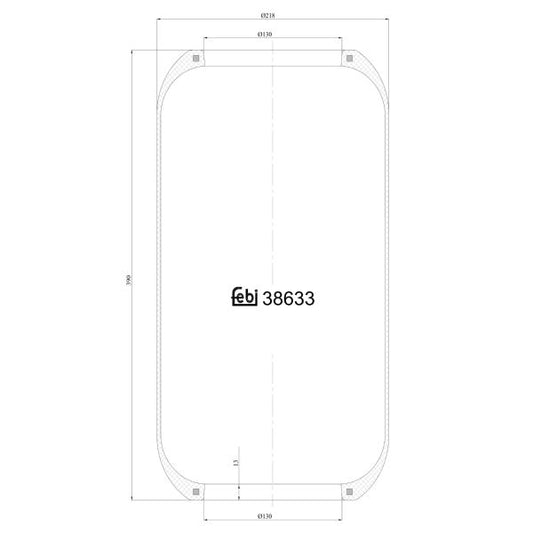 FEBI FE38633 Air Suspension Bellow