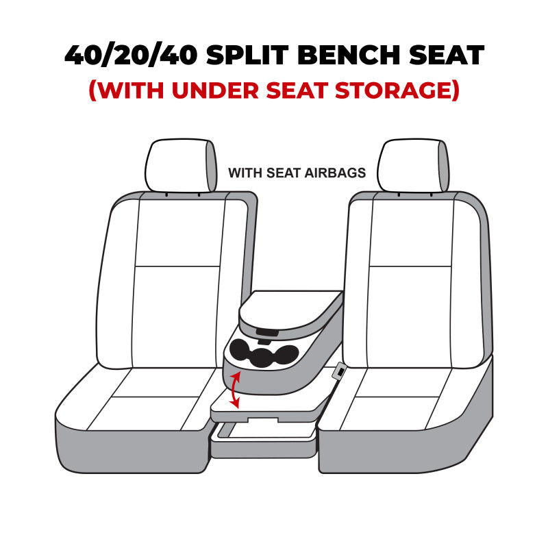 Covercraft 13-16 Dodge Ram Polycotton SeatSaver Custom Front Row Seat Covers - Grey