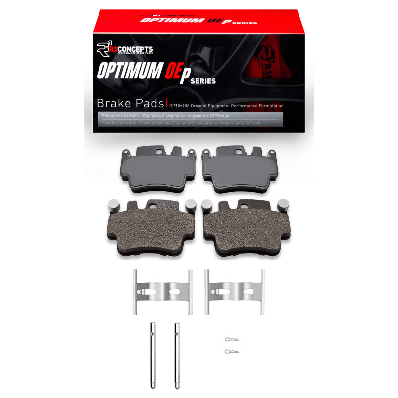 R1 Concepts R1 98-05 Porsche Boxster Front/Rear Optimum OE Pads & Hardware Kit