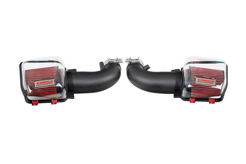 CORSA Performance Corsa 24-25 Ford Mustang GT 5.0L V8 Carbon Fiber Cold Air Intake w/ DryTech Air Filters - Matte