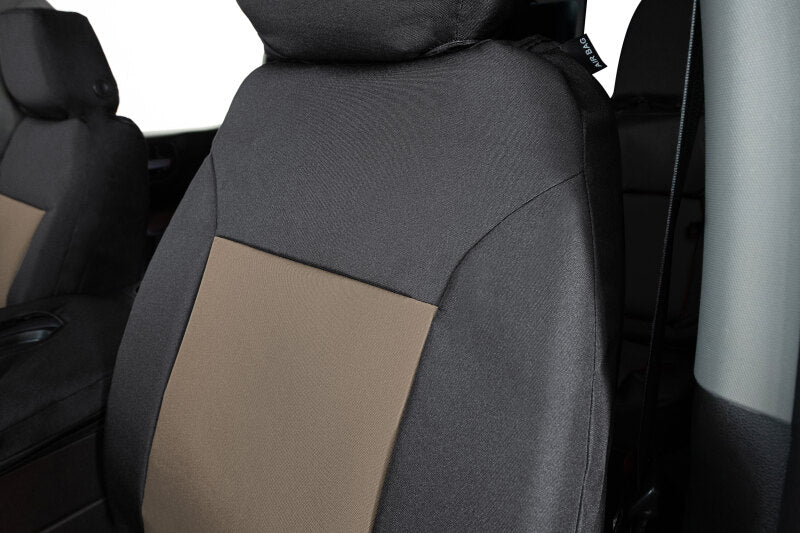 Covercraft 21-24 Ford F150 Endura PrecisionFit Custom Front Row Seat Covers - Tan/Black