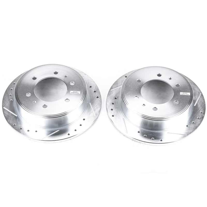 PowerStop Power Stop 06-10 Hummer H3 Rear Evolution Drilled & Slotted Rotors - Pair
