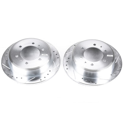 PowerStop Power Stop 06-10 Hummer H3 Rear Evolution Drilled & Slotted Rotors - Pair