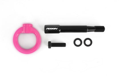 Perrin Performance PERRIN 22-26 Subaru WRX / 18-23 Crosstrek Tow Hook Kit (Rear) - Hyper Pink