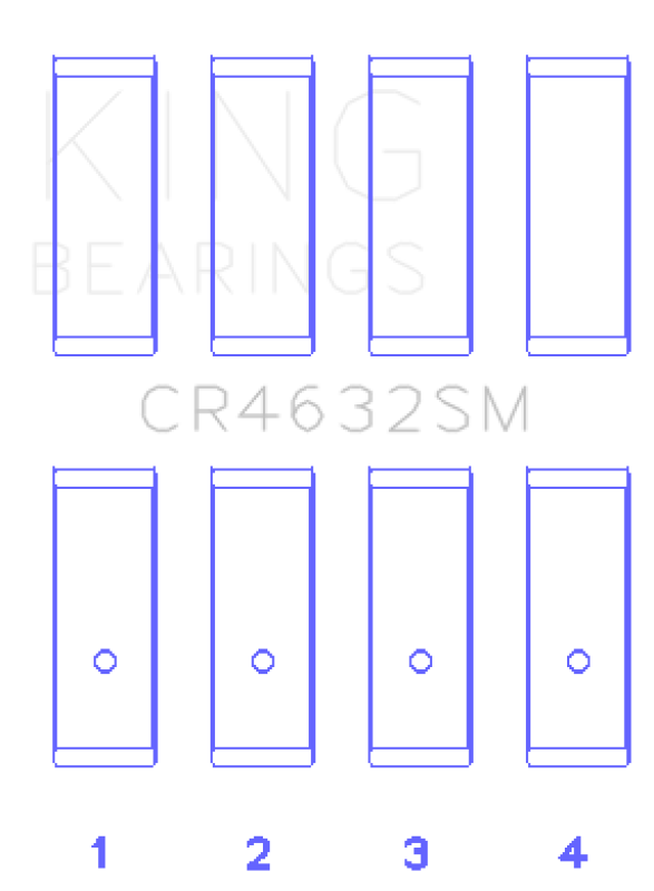 King Engine Bearings Nissan Hr15/16DE (Size +0.75mm) Connecting Rod Bearing Set