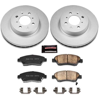 PowerStop Power Stop 93-95 Honda Civic Front Z17 Evolution Geomet Coated Brake Kit