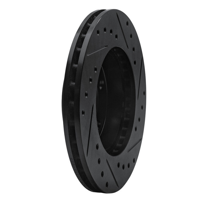 R1 Concepts R1 80-89 Buick SKYLARK Front Left Drilled & Slotted Black Brake Rotor