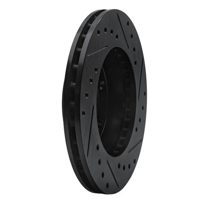 R1 Concepts R1 80-89 Buick SKYLARK Front Left Drilled & Slotted Black Brake Rotor