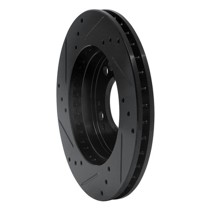 R1 Concepts R1 90-05 Chrysler SEBRING Front Right Drilled & Slotted Black Brake Rotor