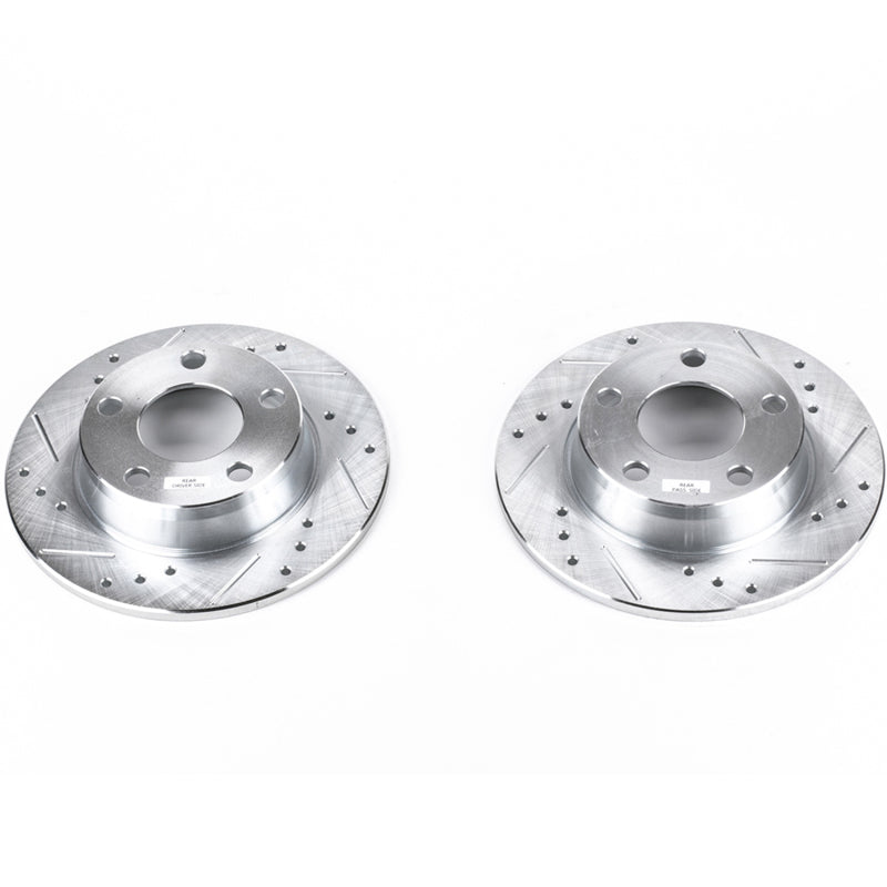 PowerStop Power Stop 98-04 Audi A6 Quattro Rear Evolution Drilled & Slotted Rotors - Pair