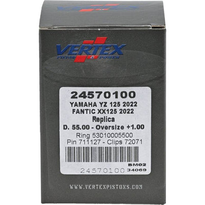 Vertex Pistons Vertex Piston 2023 Fantic Motor XE 125 125cc +1.00mm Oversized Cast Replica Piston Kit