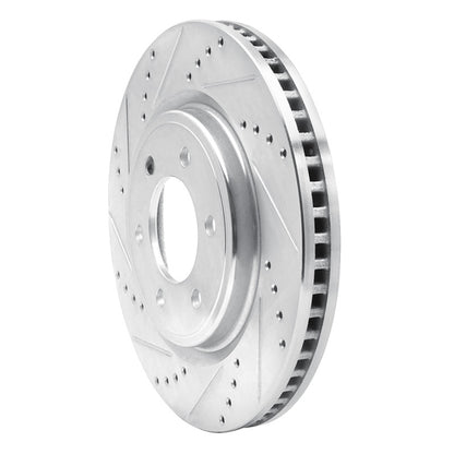 R1 Concepts R1 21-25 Ford F-150 4WD Front Left Drilled & Slotted Silver Brake Rotor