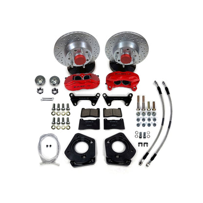 Baer Brakes 70 Ford Fairlane 11in SS4 Int Hub Front SDZ Brake Kit - Silver