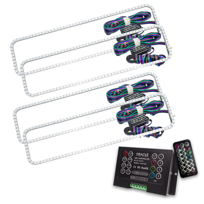 ORACLE Lighting Oracle Chevrolet Suburban 92-99 Dual Halo Kit - ColorSHIFT w/ 2.0 Controller