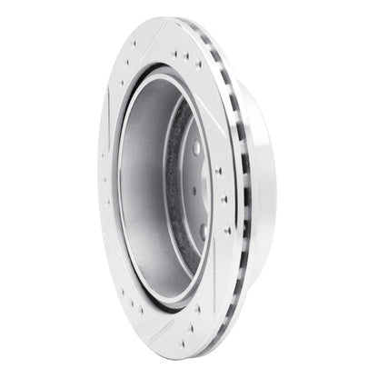 R1 Concepts R1 83-89 Isuzu Impulse Rear Right Drilled & Slotted Silver Brake Rotor