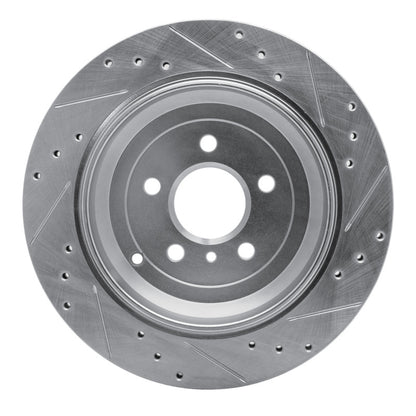 R1 Concepts R1 06-12 Mercedes-Benz ML320 Rear Left Drilled & Slotted Silver Brake Rotor