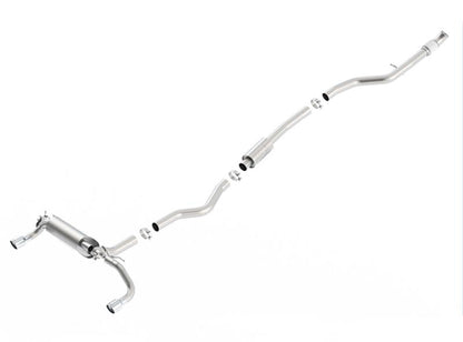 Borla 13-16 BMW 335i / 435i Atak Cat back SS 3.0in, 2.25in 3.5in Tip Single Rolled