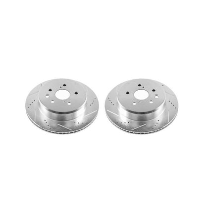 PowerStop Power Stop 16-17 Lexus GS200t Rear Evolution Drilled & Slotted Rotors - Pair