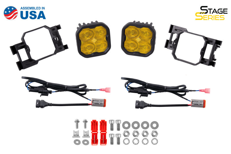 Diode Dynamics SS3 Max Type X Kit ABL - Yellow SAE Fog