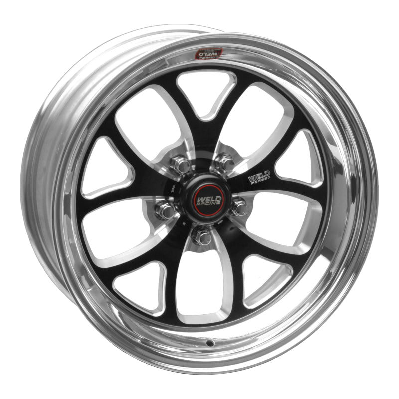 Weld S76 17x10.5 / 5x4.5 BP / 7.4in. BS Black Wheel (Low Pad) - Non-Beadlock