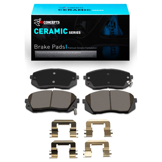 R1 Concepts R1 11-12 Kia Rondo (Canada) Front Ceramic Pads & Hardware Kit