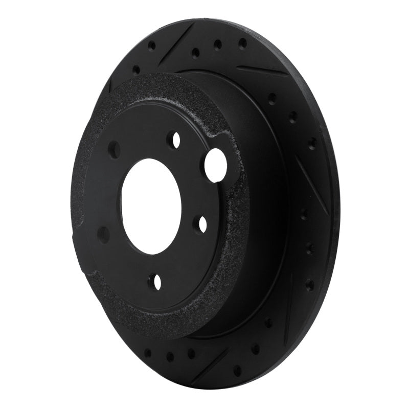 R1 Concepts R1 95-02 Mazda Millenia Rear Left Drilled & Slotted Black Brake Rotor