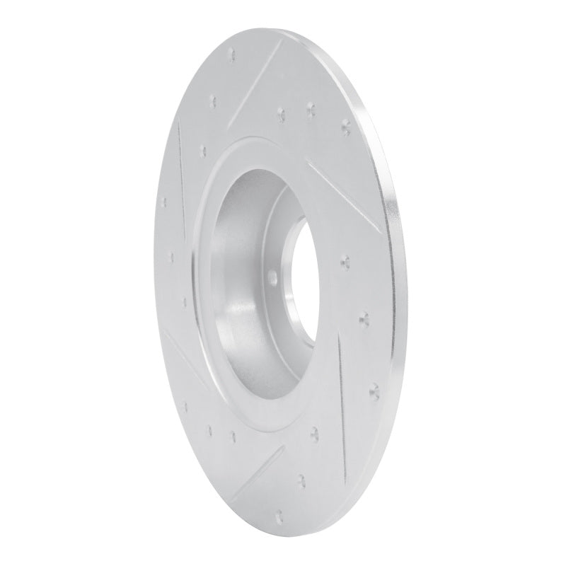 R1 Concepts R1 62-80 MG MGB Front Right Drilled & Slotted Silver Brake Rotor