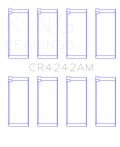 King Engine Bearings Honda B16A2/B16A3 (Size +0.50mm) Connecting Rod Bearing Set
