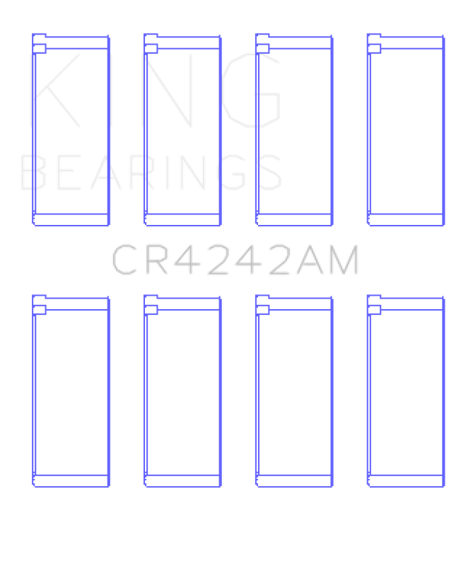 King Engine Bearings Honda B16A2/B16A3 (Size +0.75mm) Connecting Rod Bearing Set