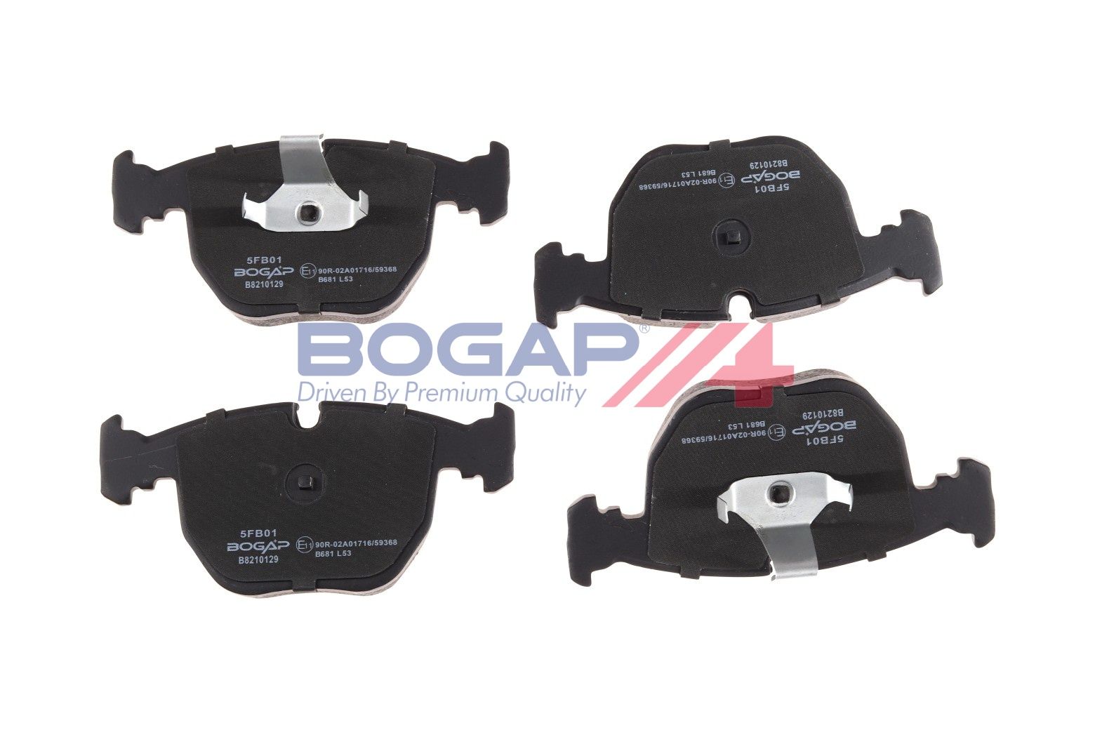 BOGAP B8210129 Brake Pad Set, Disc Brake