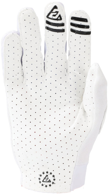 Answer Aerlite Gloves White/Black Logo Youth - Large
