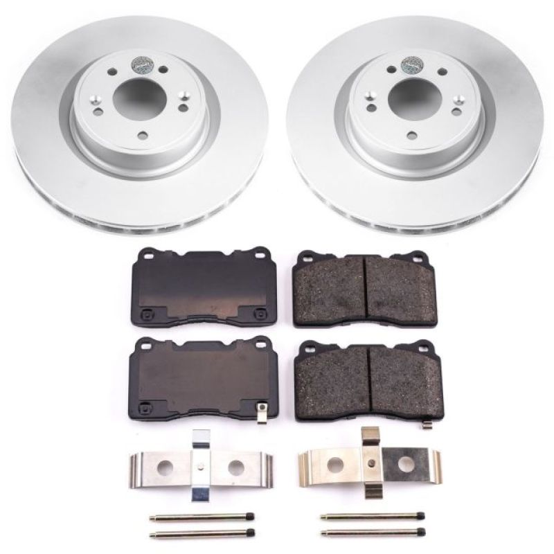 PowerStop Power Stop 10-16 Hyundai Genesis Coupe Front Z17 Evolution Geomet Coated Brake Kit