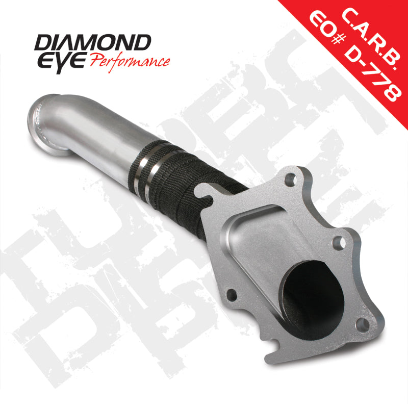 Diamond Eye Performance Diamond Eye TURBO-DIRECT 3in AL CHEVY LB7 DURAMAX 01-04 5 BTWN TURBO & F PIPE TRANS DIPSTICK MOD REQ