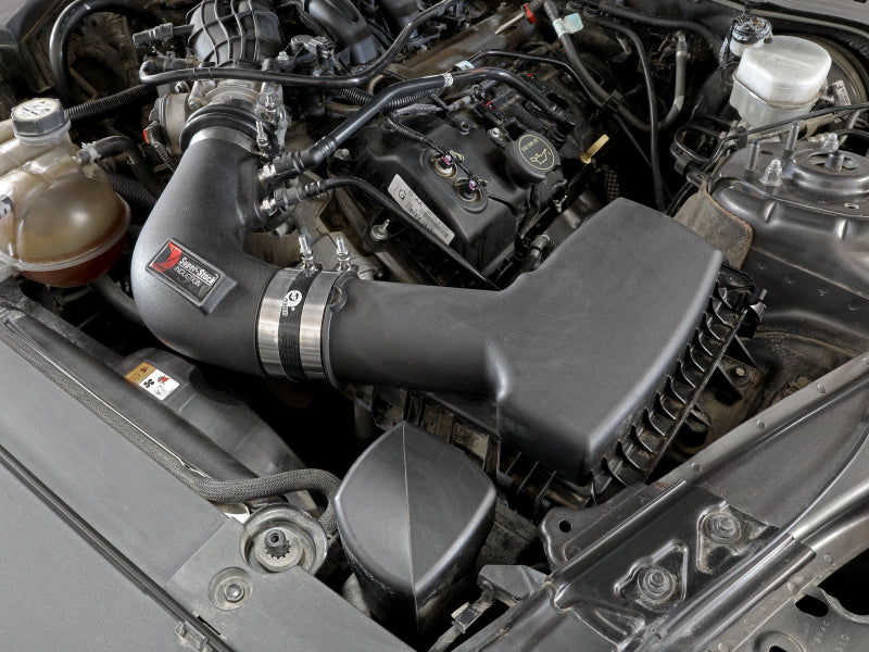 aFe Super Stock Induction System Pro Dry S Media 15-17 Ford Mustang V6-3.7L