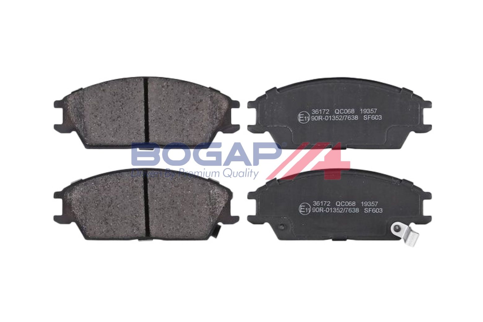 BOGAP Y8210278 Brake Pad Set, Disc Brake