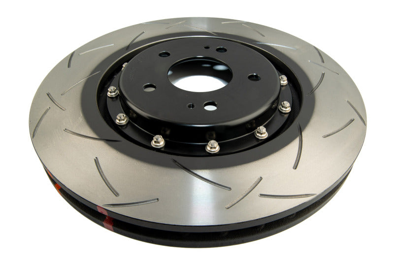 DBA 08+ EVO X Front Slotted 5000 Series 2 Piece Rotor Assembled w/ Black Hat