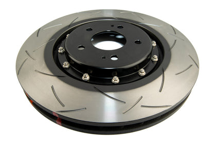 DBA 08+ EVO X Front Slotted 5000 Series 2 Piece Rotor Assembled w/ Black Hat
