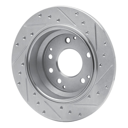 R1 Concepts R1 99-01 Acura RL Rear Left Drilled & Slotted Silver Brake Rotor