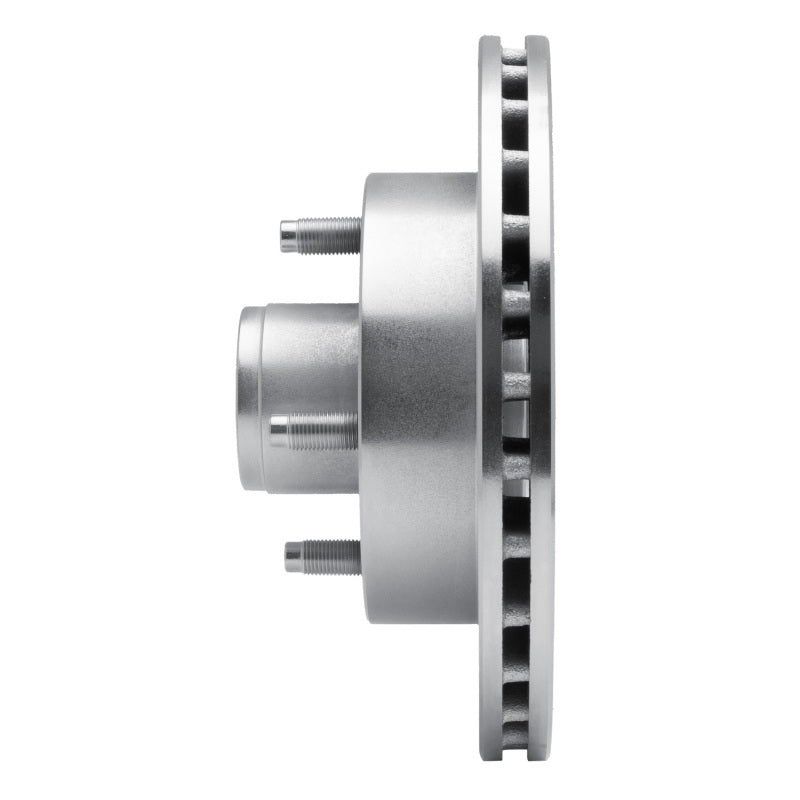 R1 Concepts R1 74-80 Ford Mustang II Front Left Drilled & Slotted Silver Brake Rotor