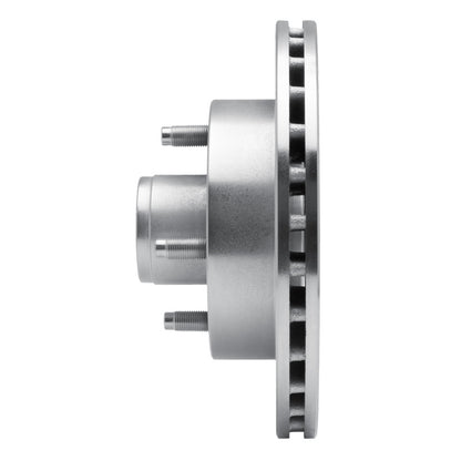 R1 Concepts R1 74-80 Ford Mustang II Front Left Drilled & Slotted Silver Brake Rotor