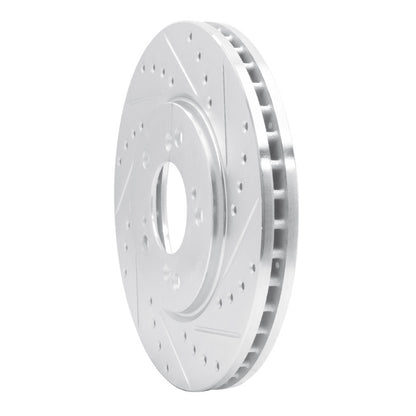 R1 Concepts R1 91-96 Acura NSX Front Right Drilled & Slotted Silver Brake Rotor