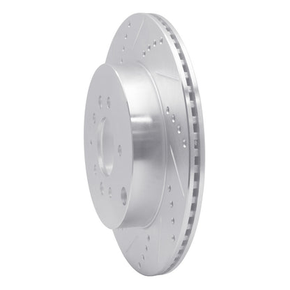 R1 Concepts R1 07-15 Mazda CX-9 Rear Left Drilled & Slotted Silver Brake Rotor