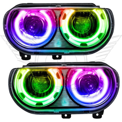ORACLE Lighting Oracle 08-14 Dodge Challenger SMD HL (HID Style) - ColorSHIFT Dynamic