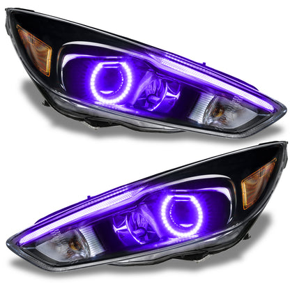 ORACLE Lighting Oracle 15-17 Ford Focus RS/ST DRL Upgrade w/ Halo Kit - ColorSHIFT w/o Controller