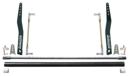 RockJock Antirock Sway Bar Kit Universal 45in Bar 20in Bent Steel Arms