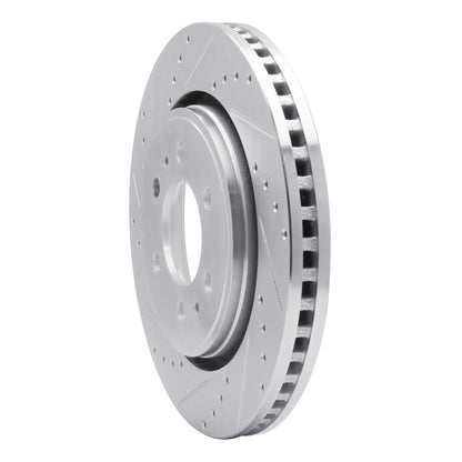 R1 Concepts R1 07-21 Ford Expedition Front Left Drilled & Slotted Silver Brake Rotor