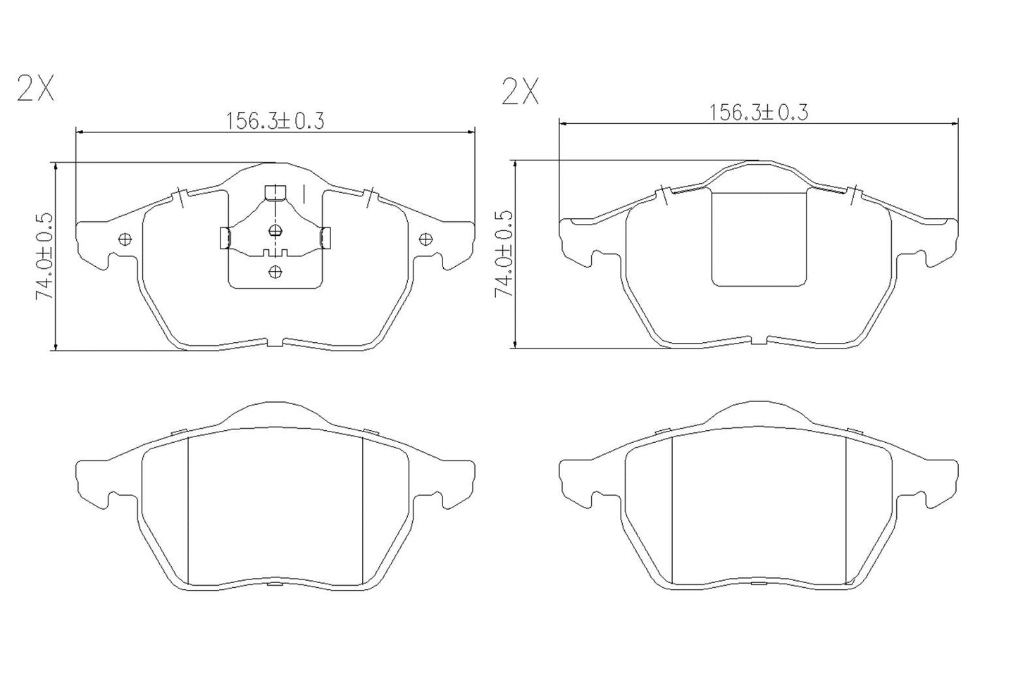 BOGAP A8210157 Brake Pad Set, Disc Brake