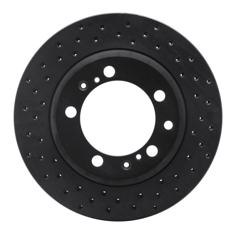 R1 Concepts R1 91-97 Porsche 911 Rear Left Drilled Black Brake Rotor